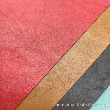 Tejido no tejido de base de cuero sintético de color